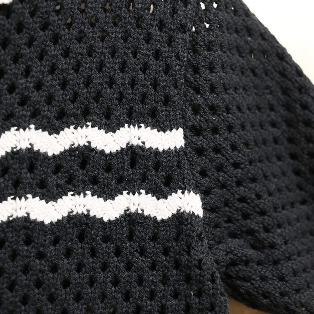 Abercrombie & Fitch Short Sleeve Button Front Crochet Style Cardigan NWOT Sz XS - Picture 4 of 9